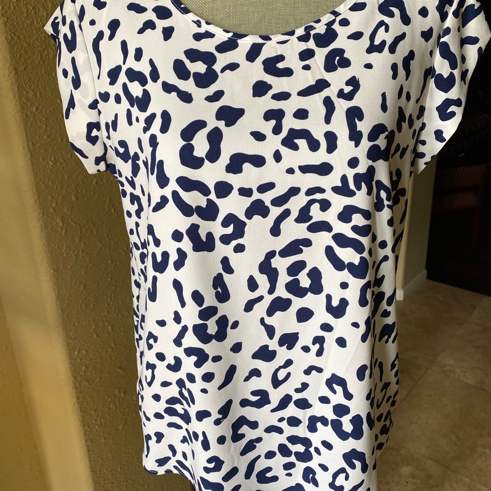 Navy & white top by Elaine Rose